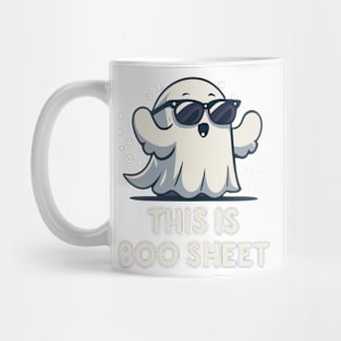 This is Boo Sheet - Halloween funny cartoon ghost Mug